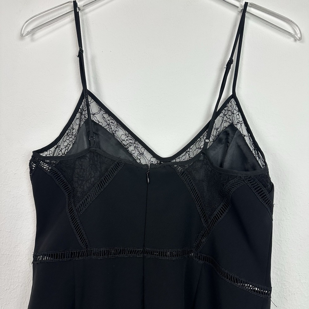 NWT BARDOT NORDSTROM Jayne Lace-inset Cocktail Dress Black Size 10 / Large - Picture 6 of 7